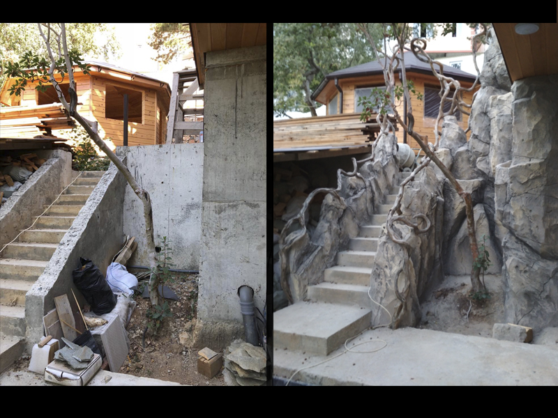 Private house rails for staircase 01