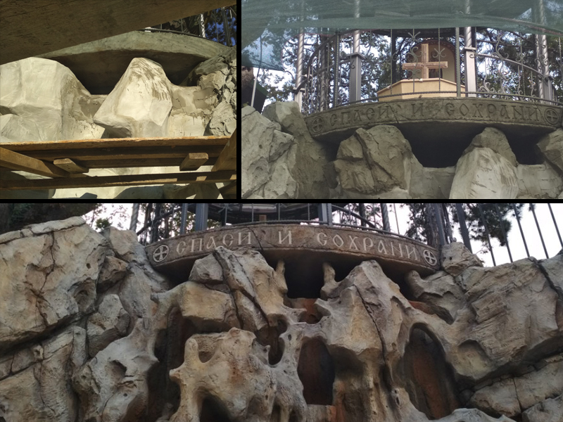 The waterfall in the сhurch of the Archangel Michael 03